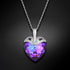 Sudraba kulons "Kupidons II (Heliotrope)" ar Swarovski™ kristāliem